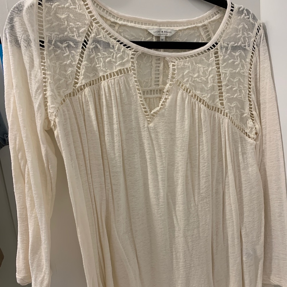 Lucky brand white blouse